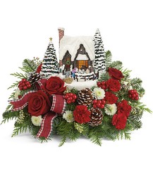 Thomas Kinkade's Warm Winter Wishes Bouquet from Arjuna Florist in Brockport, NY